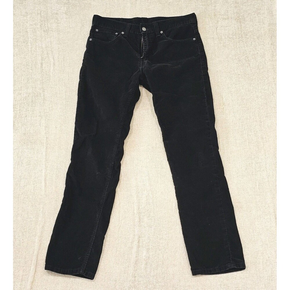 Levi's Men's Black Corduroy Straight Pants